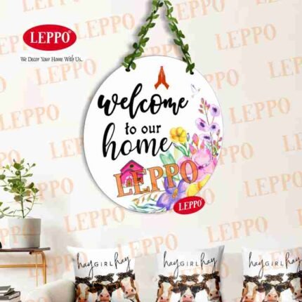 Wall Hanging - Welcome to Sweet Home Wall Hanging Decorative item for Home Decoration Floral Flower